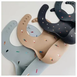 Bavoir en silicone | Noisette
