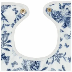 Bavoir enduit Toile de Jouy | Bleu marine