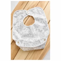 Bavoir enduit Toile de Jouy | Gris