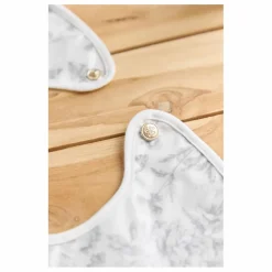 Bavoir enduit Toile de Jouy | Gris