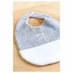 Bavoir Feuillage | Bleu marine