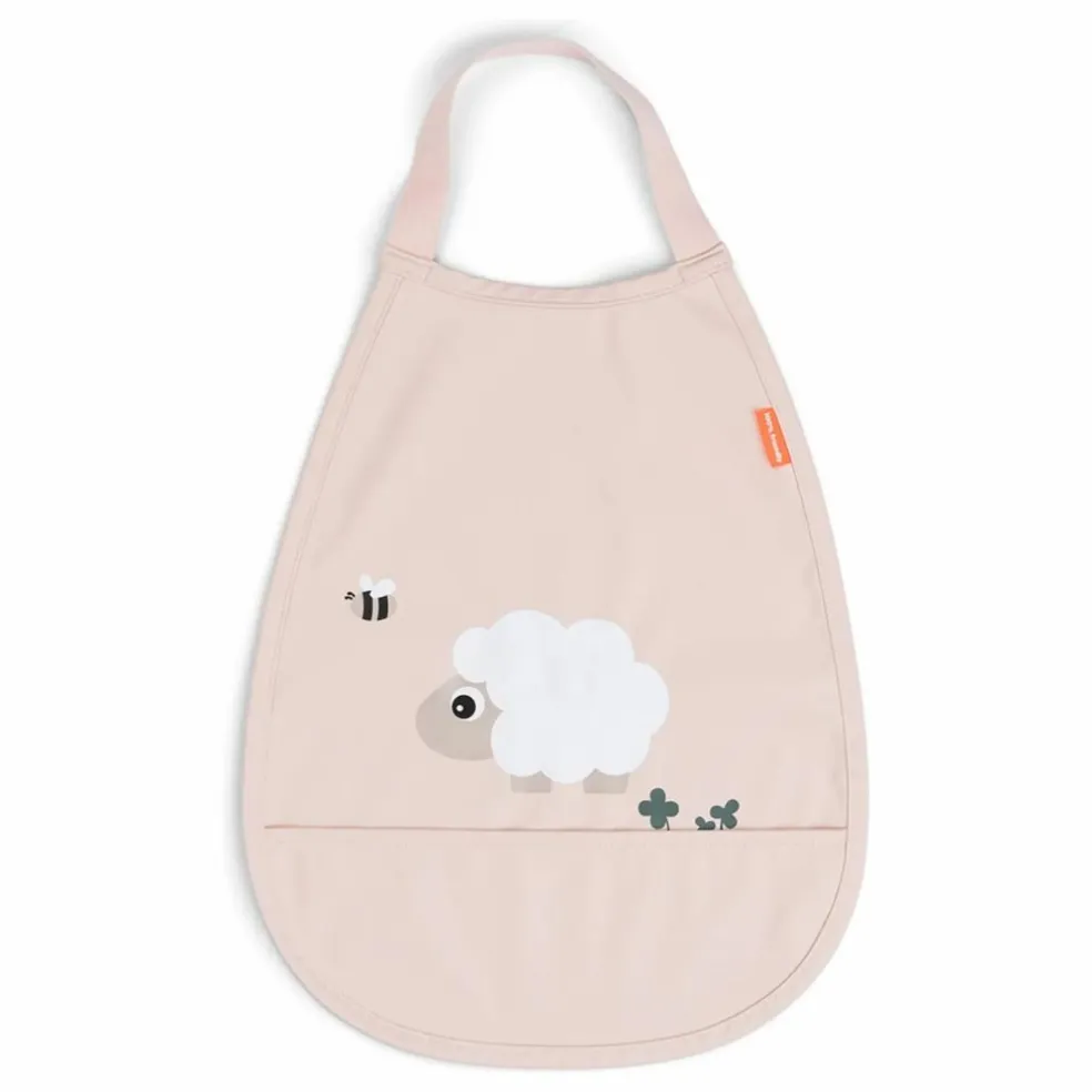 Bavoir Tiny Farm | Rose pâle