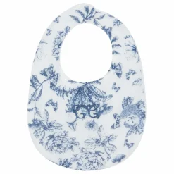 Bavoir Toile de Jouy | Bleu marine