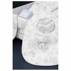 Bavoir Toile de Jouy | Gris
