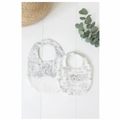 Bavoir Toile de Jouy | Gris