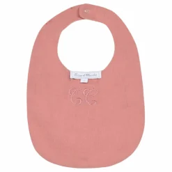 Bavoir Toile de Jouy | Rose pêche