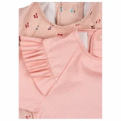 Bavoirs à manches Cherry Sparkle - Set de 2 | Rose