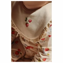 Bavoirs à volant en coton bio Marmalade - Set de 2 | Ecru
