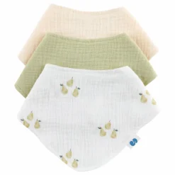 Bavoirs bandana Garden en coton bio - Set de 3 | Garden