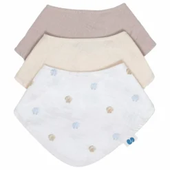 Bavoirs bandana Seaside en coton bio - Set de 3 | Seaside