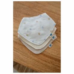 Bavoirs bandana Seaside en coton bio - Set de 3 | Seaside