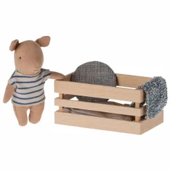 Bébé cochon dans sa caissette - Garçon
