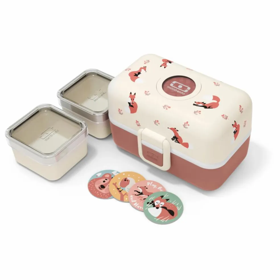 Bento enfant modulable 3 compartiments MB Tresor | Vieux Rose