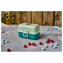 Bento enfant modulable 3 compartiments MB Tresor | Vert