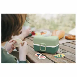 Bento enfant modulable 3 compartiments MB Tresor | Vert