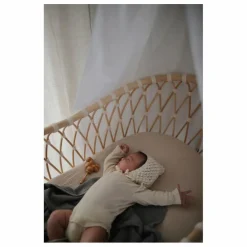 Berceau Emil en rotin - Liens coton