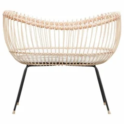 Berceau Lola en rotin - Liens cuir