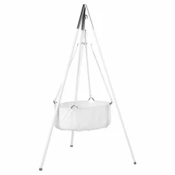 Berceau suspendu complet avec trépied 83x50 cm | Blanc