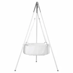 Berceau suspendu complet avec trépied 83x50 cm | Blanc