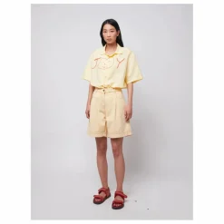 Bermuda Coton Bio - Collection Femme | Jaune pâle