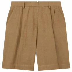 Bermuda Lin et Coton | Taupe