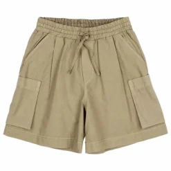 Bermuda Popeline Coton Bio | Vert kaki