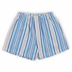 Bermuda Rayures Tebas | Bleu ciel