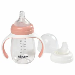 Biberon d'apprentissage 2 en 1- 240 ml | Vieux Rose