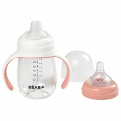 Biberon d'apprentissage 2 en 1- 240 ml | Vieux Rose
