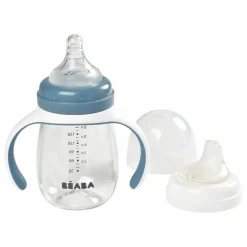 Biberon d'apprentissage 2 en 1- 240 ml | Bleu