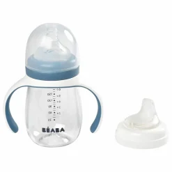 Biberon d'apprentissage 2 en 1- 240 ml | Bleu