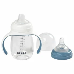 Biberon d'apprentissage 2 en 1- 240 ml | Bleu