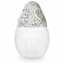 Biberon en silicone médical et tétine physiologique Joanna Louise - Elhée x Liberty | Lavande