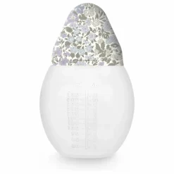 Biberon en silicone médical et tétine physiologique Joanna Louise - Elhée x Liberty | Lavande