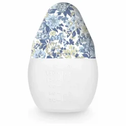 Biberon en silicone médical et tétine physiologique Honey Dew - Elhée x Liberty | Bleu