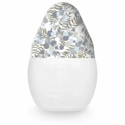 Biberon en silicone médical et tétine physiologique Mimosa Field - Elhée x Liberty | Bleu ciel