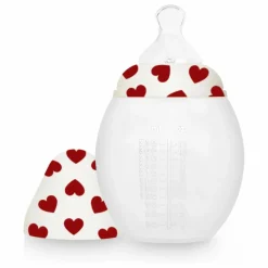 Biberon en silicone médical et tétine physiologique Full of Love