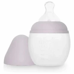 Biberon en silicone médical et tétine physiologique | Lilas