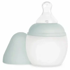 Biberon en silicone médical et tétine physiologique | Vert Menthe