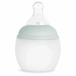 Biberon en silicone médical et tétine physiologique | Vert Menthe
