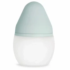 Biberon en silicone médical et tétine physiologique | Vert Menthe