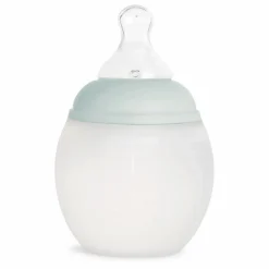 Biberon en silicone médical et tétine physiologique | Vert Menthe