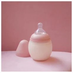 Biberon en silicone médical et tétine physiologique | Blush
