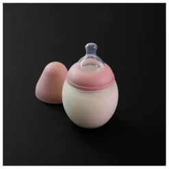 Biberon en silicone médical et tétine physiologique | Blush