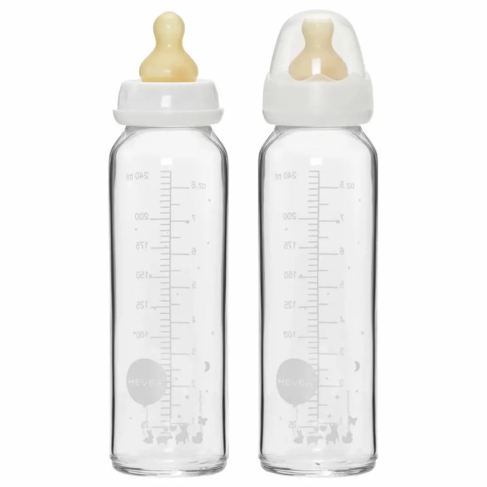 Biberons en verre borosilicate 240ml - Lot de 2