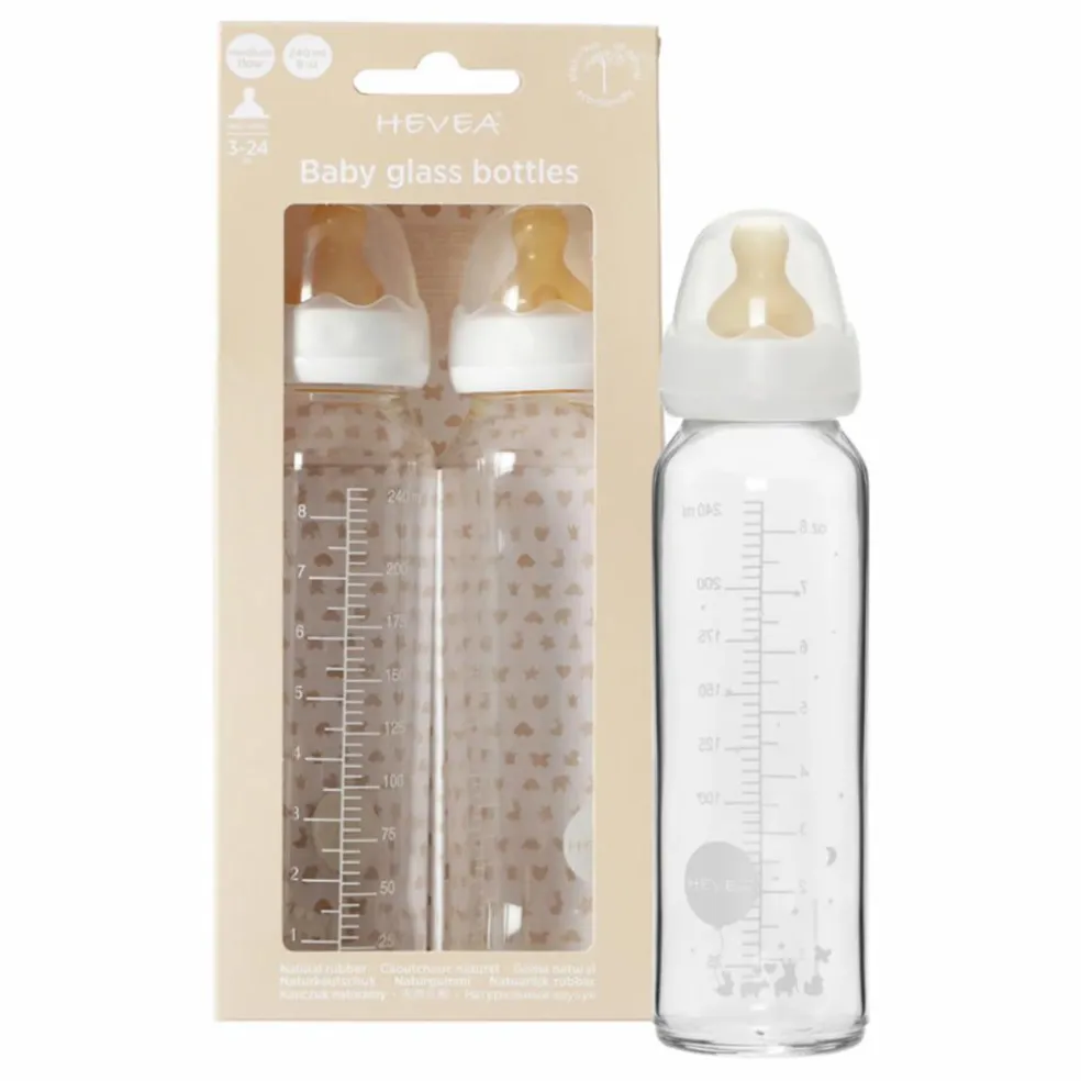 Biberons en verre borosilicate 240ml - Lot de 2