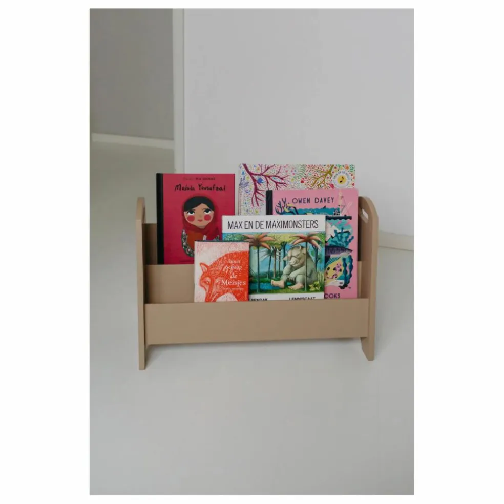 Bibliothèque en bois | Beige