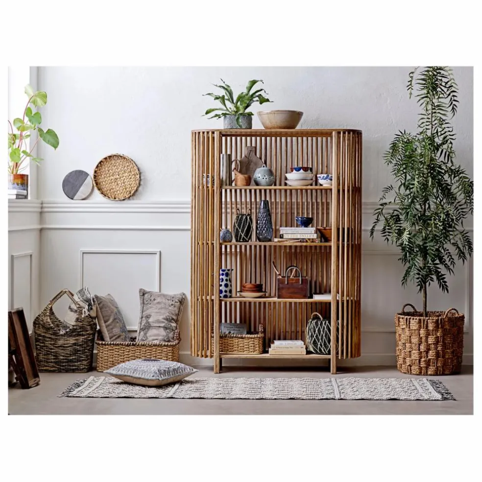 Bibliothèque Sali en bois de manguier