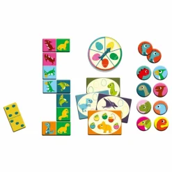 Bingo Mémo Domino Dinosaures