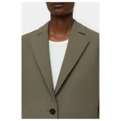 Blazer Sans Manches | Vert kaki